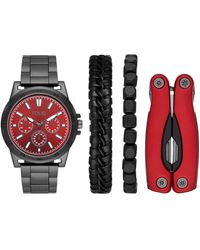 Folio - Three Hand Alloy Watch 46mm Gift Set - Lyst