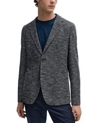 BOSS - Boss By Micro-patterned Stretch Regular-fit Jacket - Lyst