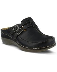 Spring Step - Happy Multi-strap Leather Slip-on Clogs - Lyst