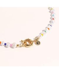 Joey Baby - 18k Gold Plated & Freshwater Pearls Amber Rainbow Pearls Necklace - Lyst