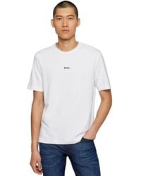 BOSS - Boss By Logo Print Relaxed-fit T-shirt - Lyst