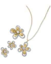 Effy - Doro By Effy Diamond Flower Earrings Necklace Ring In 14k Gold - Lyst