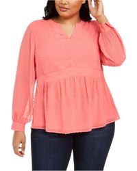 coral tops at macy's