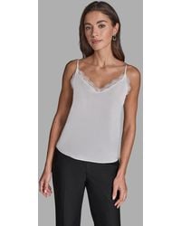 BCBGMAXAZRIA - Sleeveless V-neck Cami Top - Lyst