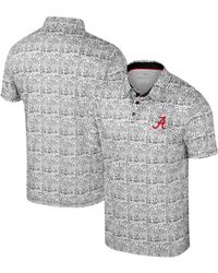 Colosseum Athletics - Alabama Crimson Tide Big Tall It's Time Allover Printed Polo Shirt - Lyst