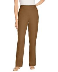 Woman Within - Within Flex-fit Pull-on Straight-leg Denim Jean - Lyst