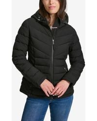 Tommy Hilfiger - Long Sleeves Hooded Puffer Jacket - Lyst