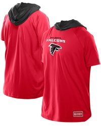 KTZ - Atlanta Falcons Combine Authentic Hooded Raglan Short-sleeve T-shirt - Lyst