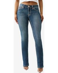 True Religion - Billie Super T Rhinestone Straight Jeans - Lyst