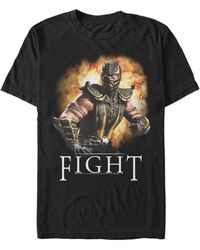 Fifth Sun Mortal Kombat Vs Scorpion Short Sleeve T-shirt - Black