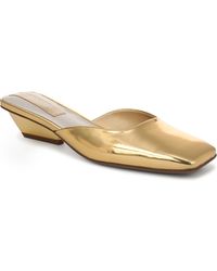 Franco Sarto - Nicola Square Toe Sculpted Heel Mules - Lyst