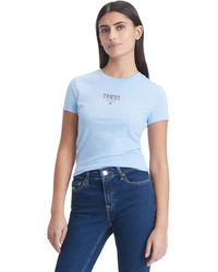 Tommy Hilfiger - Slim-fit Essential Logo Graphic T-shirt - Lyst