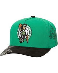 Mitchell & Ness - Kelly Green/black Boston Celtics May Flowers Adjustable Hat - Lyst