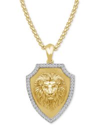 Macy's - Diamond Lion 22" Pendant Necklace (1/3 Ct. T.w. - Lyst