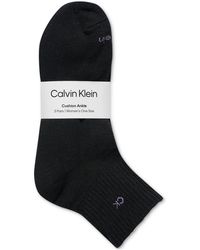 Calvin Klein - 3-pk. Cushion Quarter Socks - Lyst