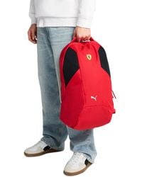 PUMA - X Ferrari Logo Colorblocked Backpack - Lyst