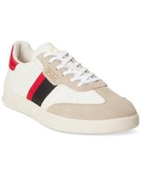 Polo Ralph Lauren - Heritage Aera Leather & Suede Sneaker - Lyst