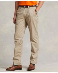 Polo Ralph Lauren - Stretch Straight Fit Washed Chino Pants ( Tan) Clothing - Lyst