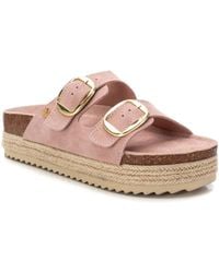 Xti - Suede Flat Sandals By - Lyst
