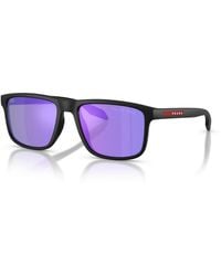 Prada Linea Rossa - Polarized Rectangle Sunglasses Ps C01s - Lyst