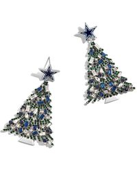BaubleBar - And Dallas Cowboys Christmas Tree Dangling Earrings - Lyst