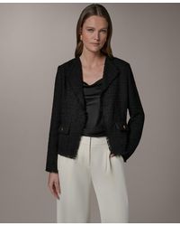 Donna Karan - Open Front Long-sleeve Jacket - Lyst