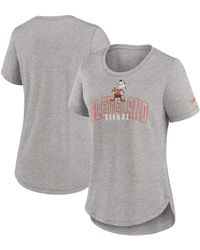 Nike - Distressed Cleveland Browns Fashion Tri-blend T-shirt - Lyst