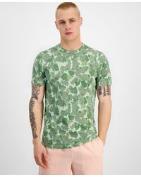 Sun & Stone - Sun + Stone Short Sleeve Crewneck Leaf Camo T-shirt - Lyst
