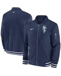 Nike - Kansas City Royals Authentic Collection Game Time Bomber Full-zip Jacket - Lyst