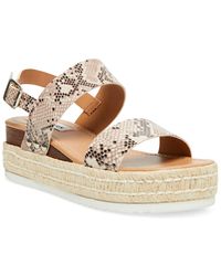 steve madden women's chiara flatform espadrille sandals