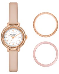 Kate Spade - Morningside Stainless Steel Scallop Topring Quartz Watch - Lyst