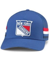 American Needle - New York Rangers Hotfoot Stripes Trucker Adjustable Hat - Lyst