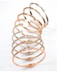 Givenchy - Pave Metal Tone Bracelet - Lyst