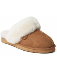 Dearfoams - Fireside By Sydney Genuine Shearling Scuff Slipper - Lyst