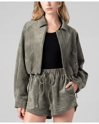 Blank NYC - Front Zip Collared Jacket - Lyst