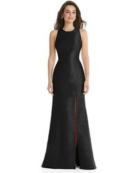 Alfred Sung - Jewel Neck Bowed Open-back Trumpet Dress - Lyst