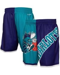 Mitchell & Ness - Charlotte Hornets Big Face 5.0 Fashion Shorts - Lyst