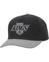 Mitchell & Ness - Black/silver Los Angeles Kings May Flowers Pro Crown Adjustable Hat - Lyst