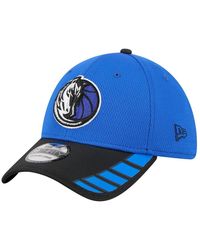 KTZ - Blue Dallas Mavericks Visor Hit 39thirty Flex Hat - Lyst