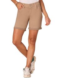 Democracy - Petite "ab" Solution Mid Rise Cuffed Shorts - Lyst
