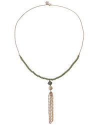 The Sak - Aventurine Beadded Tassel Necklace - Lyst