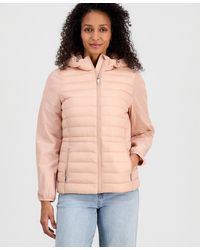 Calvin Klein - Mixed-media Packable Coat - Lyst