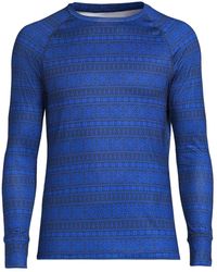 Lands' End - Stretch Thermaskin Long Underwear Crew Base Layer - Lyst