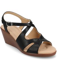 Journee Collection - Kedzie2 Strappy Wedge Sandals - Lyst