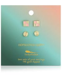 Lucky Feather - Earring Set - Lyst
