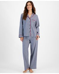 Charter Club Petite Cotton Flannel Pajama Set Created For Macy s in Gray Lyst