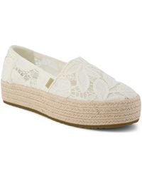 TOMS - Valencia Platform Espadrille Slip-on Shoes - Lyst