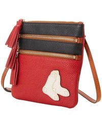 Dooney & Bourke - Dooney Bourke Boston Red Sox Infield Triple Zip Crossbody Purse - Lyst