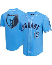 Pro Standard - Ja Morant Memphis Grizzlies Capsule Player Baseball Button-up Shirt - Lyst
