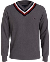 Tommy Hilfiger V-neck sweaters for Men | Online Sale up to 47% off | Lyst